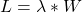 L = \lambda * W